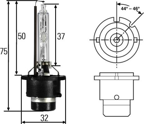 HELLA 8GS 007 949-101 - Kvēlspuldze, Pamatlukturis ps1.lv