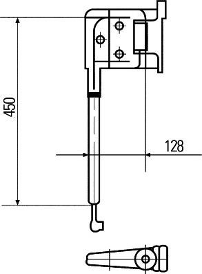 HELLA 8HG 503 009-022 - Kronšteins, Ārējais atpakaļskata spogulis ps1.lv