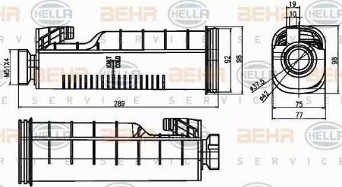 HELLA 8MA 376 755-091 - Kompensācijas tvertne, Dzesēšanas šķidrums ps1.lv