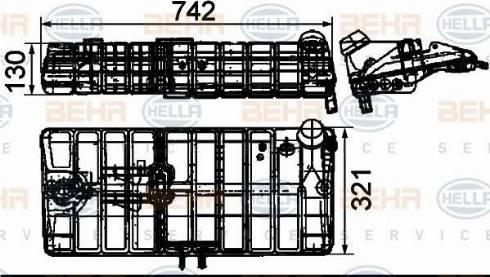 HELLA 8MA 376 705-344 - Kompensācijas tvertne, Dzesēšanas šķidrums ps1.lv