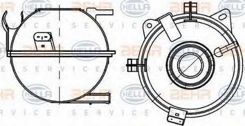 HELLA 8MA 376 705-351 - Kompensācijas tvertne, Dzesēšanas šķidrums ps1.lv