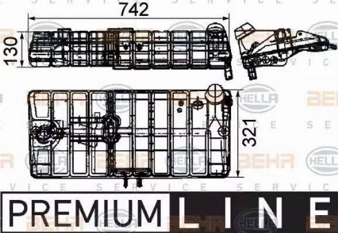 HELLA 8MA 376 705-341 - Kompensācijas tvertne, Dzesēšanas šķidrums ps1.lv