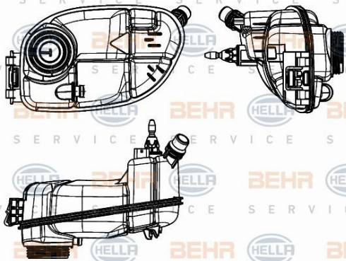 HELLA 8MA 376 731-604 - Kompensācijas tvertne, Dzesēšanas šķidrums ps1.lv