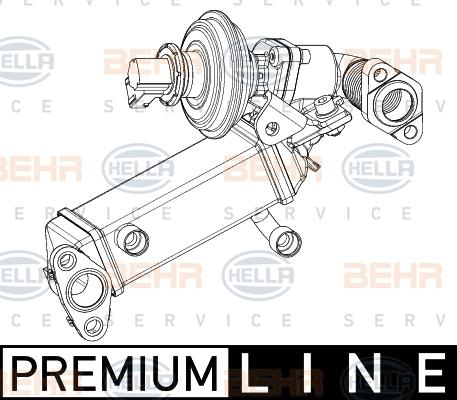 HELLA 8ME 376 745-351 - Radiators, Izplūdes gāzu recirkulācija ps1.lv