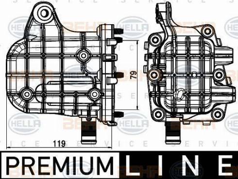 HELLA 8ME 376 745-271 - Radiators, Izplūdes gāzu recirkulācija ps1.lv