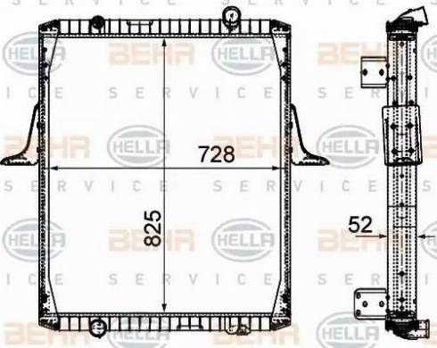 HELLA 8MK 376 906-281 - Radiators, Motora dzesēšanas sistēma ps1.lv