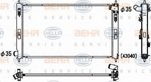 HELLA 8MK 376 900-681 - Radiators, Motora dzesēšanas sistēma ps1.lv