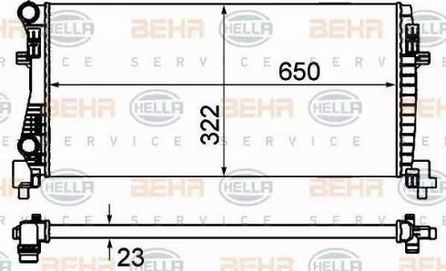 HELLA 8MK 376 901-404 - Radiators, Motora dzesēšanas sistēma ps1.lv