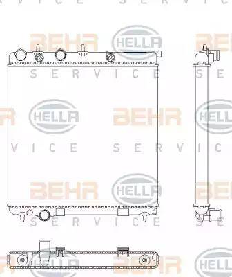 HELLA 8MK 376 901-071 - Radiators, Motora dzesēšanas sistēma ps1.lv