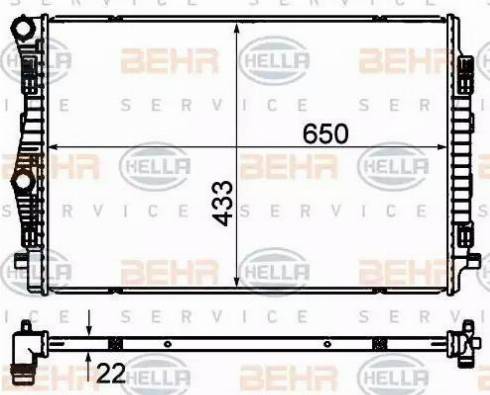 HELLA 8MK 376 901-384 - Radiators, Motora dzesēšanas sistēma ps1.lv