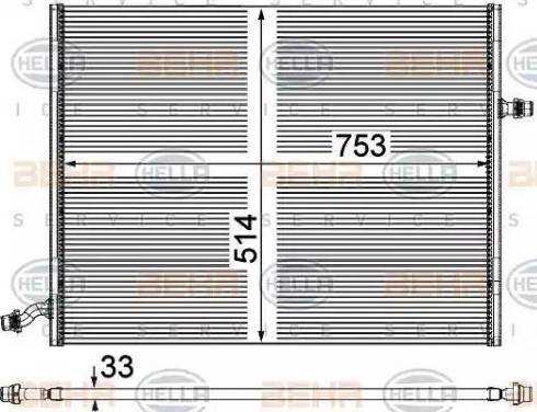 HELLA 8MK 376 908-041 - Radiators, Motora dzesēšanas sistēma ps1.lv