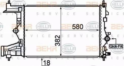 HELLA 8MK 376 910-341 - Radiators, Motora dzesēšanas sistēma ps1.lv