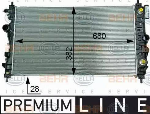 HELLA 8MK 376 910-251 - Radiators, Motora dzesēšanas sistēma ps1.lv