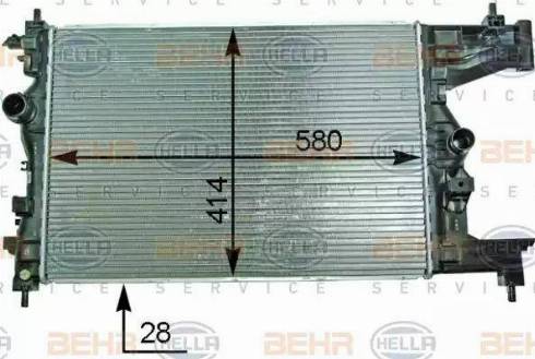 HELLA 8MK 376 910-224 - Radiators, Motora dzesēšanas sistēma ps1.lv