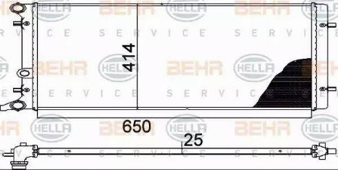 HELLA 8MK 376 888-784 - Radiators, Motora dzesēšanas sistēma ps1.lv