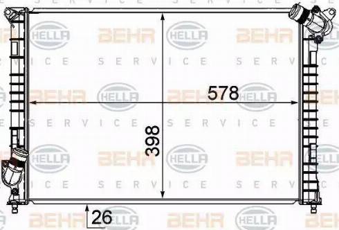 HELLA 8MK 376 749-511 - Radiators, Motora dzesēšanas sistēma ps1.lv