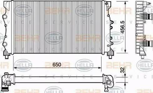 HELLA 8MK 376 754-441 - Radiators, Motora dzesēšanas sistēma ps1.lv