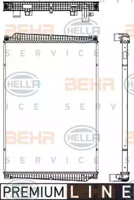 HELLA 8MK 376 755-401 - Radiators, Motora dzesēšanas sistēma ps1.lv