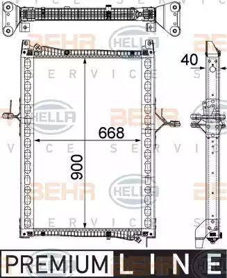 HELLA 8MK 376 755-641 - Radiators, Motora dzesēšanas sistēma ps1.lv