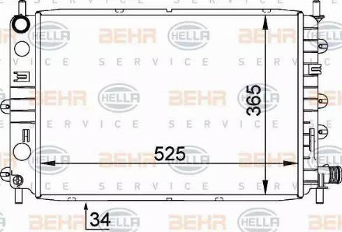 HELLA 8MK 376 755-311 - Radiators, Motora dzesēšanas sistēma ps1.lv