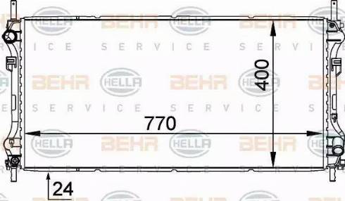 HELLA 8MK 376 755-321 - Radiators, Motora dzesēšanas sistēma ps1.lv