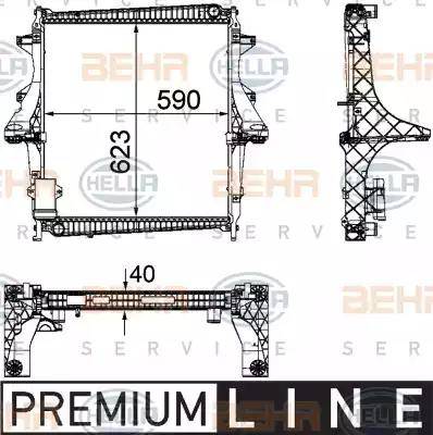 HELLA 8MK 376 756-111 - Radiators, Motora dzesēšanas sistēma ps1.lv