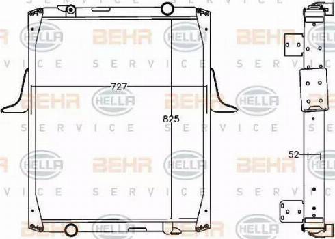 HELLA 8MK 376 758-061 - Radiators, Motora dzesēšanas sistēma ps1.lv