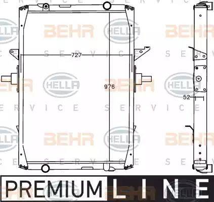 HELLA 8MK 376 758-071 - Radiators, Motora dzesēšanas sistēma ps1.lv