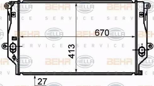 HELLA 8MK 376 753-761 - Radiators, Motora dzesēšanas sistēma ps1.lv