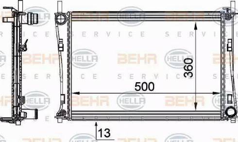 HELLA 8MK 376 764-314 - Radiators, Motora dzesēšanas sistēma ps1.lv