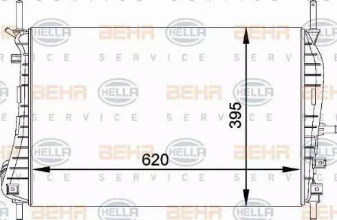 HELLA 8MK 376 764-231 - Radiators, Motora dzesēšanas sistēma ps1.lv