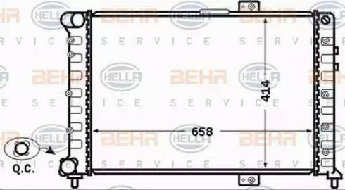 HELLA 8MK 376 766-091 - Radiators, Motora dzesēšanas sistēma ps1.lv