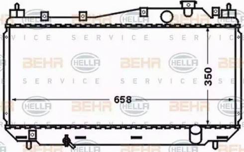 HELLA 8MK 376 768-291 - Radiators, Motora dzesēšanas sistēma ps1.lv