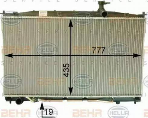 HELLA 8MK 376 763-431 - Radiators, Motora dzesēšanas sistēma ps1.lv