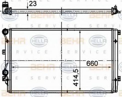 HELLA 8MK 376 763-021 - Radiators, Motora dzesēšanas sistēma ps1.lv