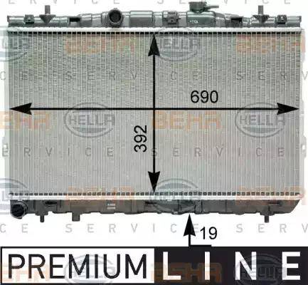 HELLA 8MK 376 762-111 - Radiators, Motora dzesēšanas sistēma ps1.lv