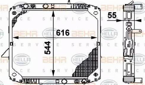 HELLA 8MK 376 709-741 - Radiators, Motora dzesēšanas sistēma ps1.lv