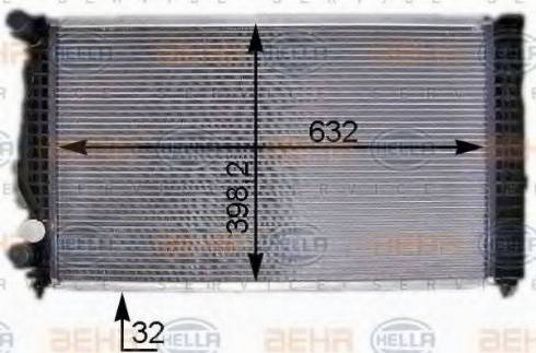 HELLA 8MK 376 704-924 - Radiators, Motora dzesēšanas sistēma ps1.lv