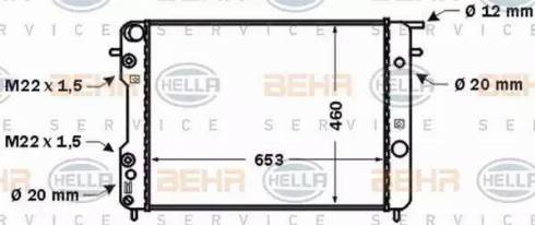 HELLA 8MK 376 704-541 - Radiators, Motora dzesēšanas sistēma ps1.lv