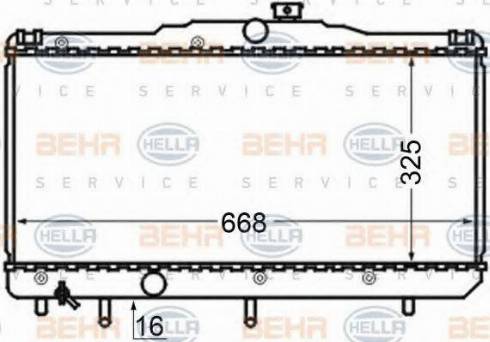 HELLA 8MK 376 704-554 - Radiators, Motora dzesēšanas sistēma ps1.lv