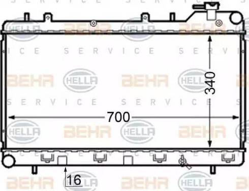 HELLA 8MK 376 704-571 - Radiators, Motora dzesēšanas sistēma ps1.lv