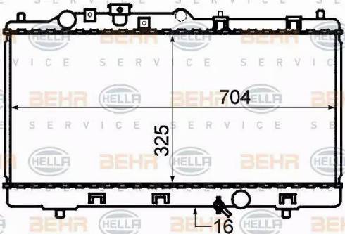 HELLA 8MK 376 705-541 - Radiators, Motora dzesēšanas sistēma ps1.lv