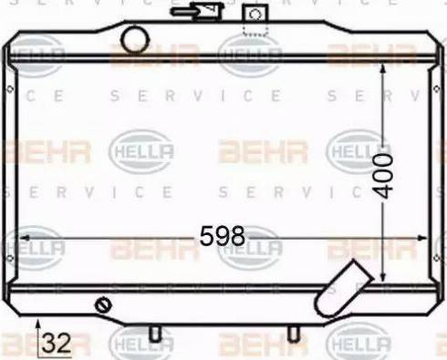 HELLA 8MK 376 705-741 - Radiators, Motora dzesēšanas sistēma ps1.lv