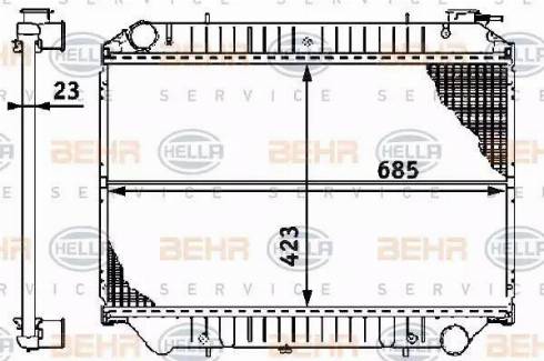 HELLA 8MK 376 706-451 - Radiators, Motora dzesēšanas sistēma ps1.lv