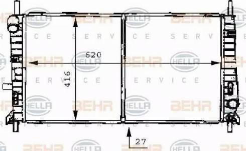 HELLA 8MK 376 706-641 - Radiators, Motora dzesēšanas sistēma ps1.lv