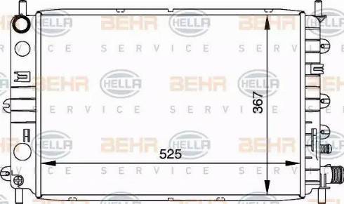 HELLA 8MK 376 706-651 - Radiators, Motora dzesēšanas sistēma ps1.lv