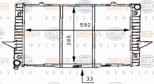 HELLA 8MK 376 706-751 - Radiators, Motora dzesēšanas sistēma ps1.lv