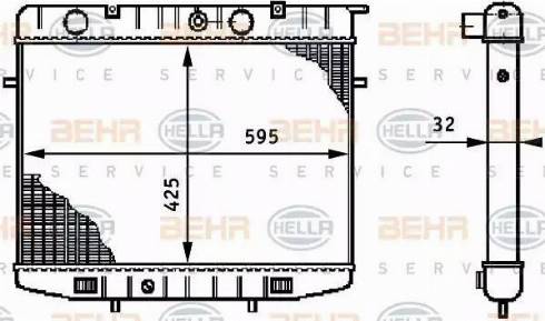 HELLA 8MK 376 708-601 - Radiators, Motora dzesēšanas sistēma ps1.lv