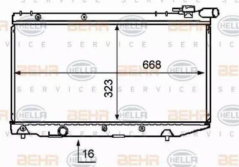 HELLA 8MK 376 708-041 - Radiators, Motora dzesēšanas sistēma ps1.lv