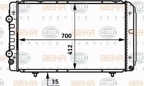 HELLA 8MK 376 707-071 - Radiators, Motora dzesēšanas sistēma ps1.lv